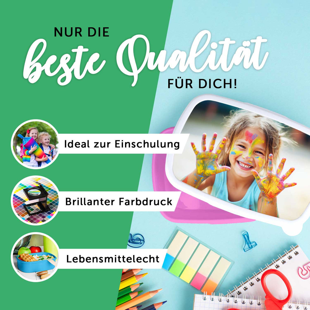 Bedruckte Lunchbox für Kinder - Pixelerde