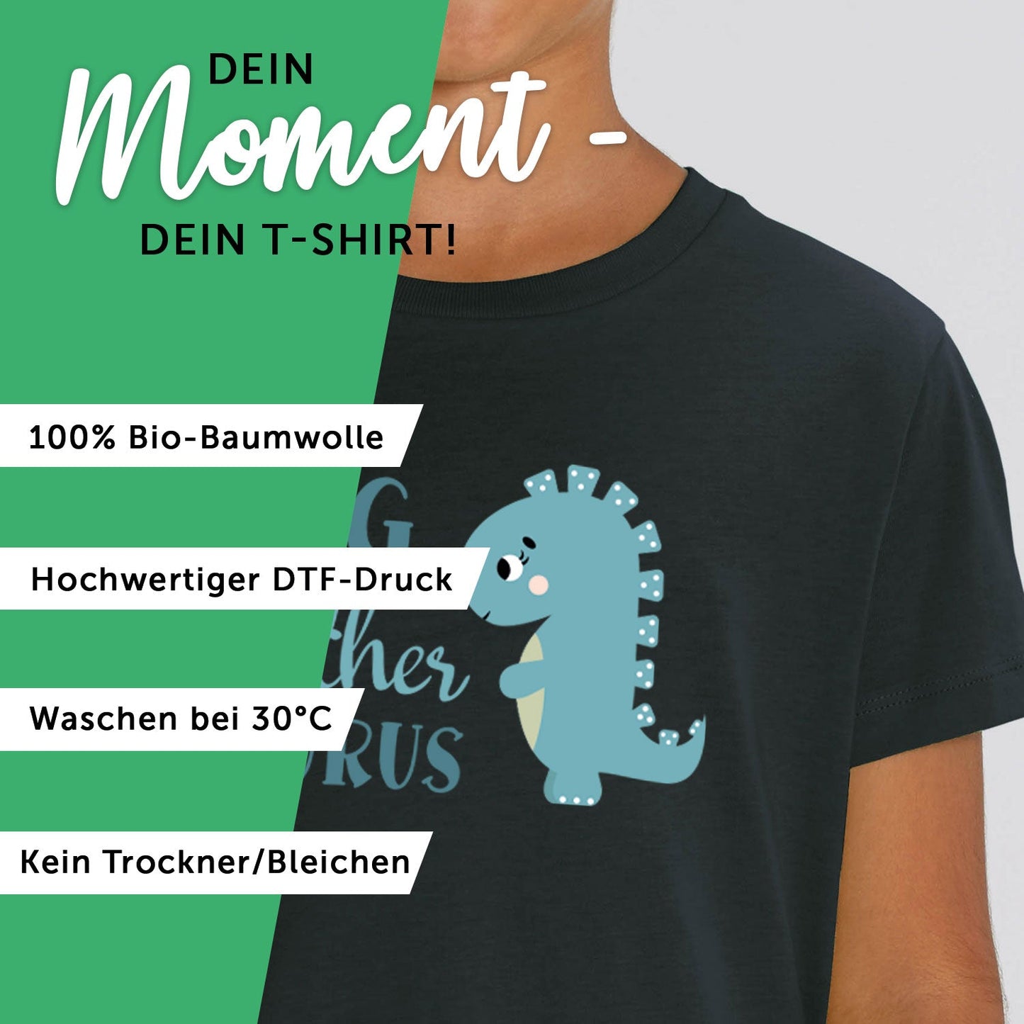 Bedrucktes T-Shirt für Kinder - Little Brother Saurus