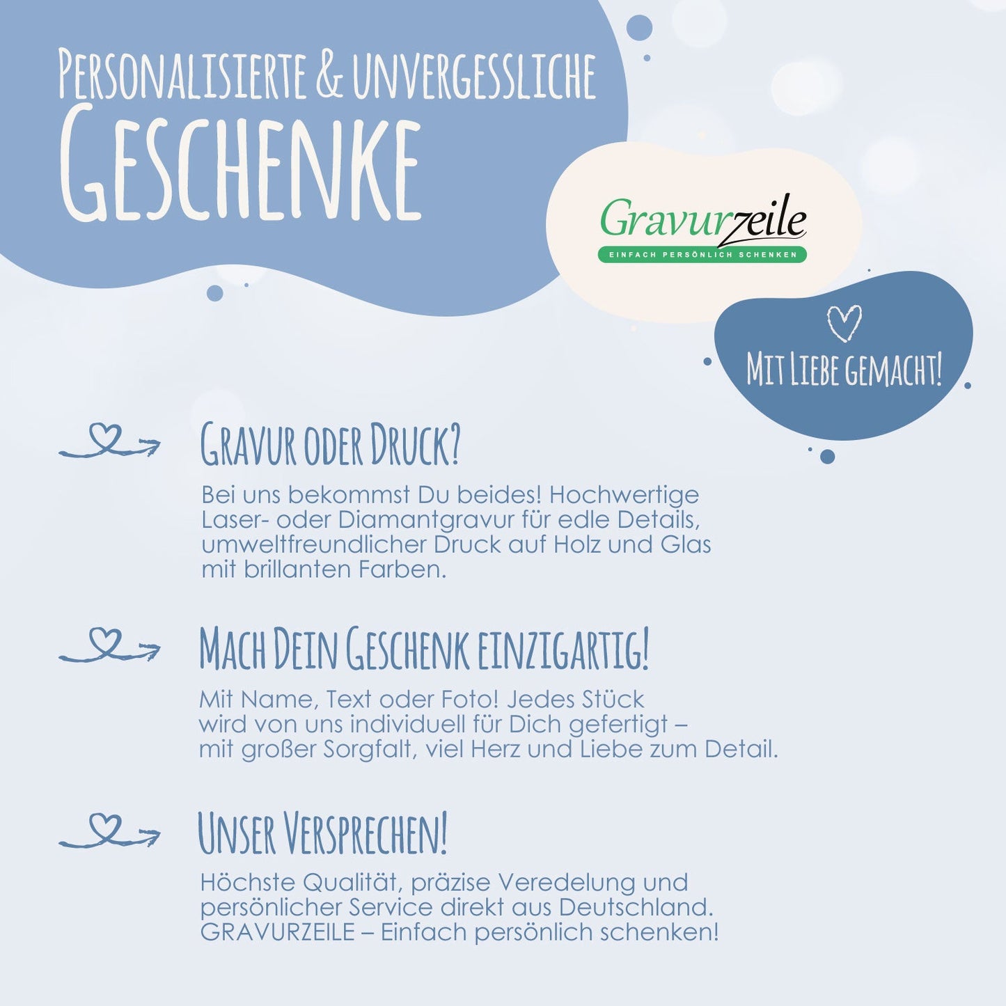 Bedrucktes Schieferherz - Wo alles begann - Personalisiertes Geschenk