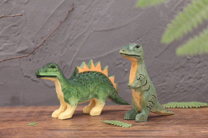 Dinosaurier Figuren aus Holz für Kinder - Fantasievolles Lernen