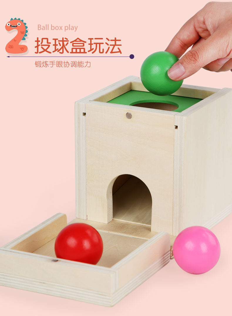 Montessori Holz Lernbox – Multifunktionales Steck- & Formenpuzzle für Kinder