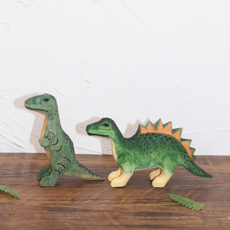 Dinosaurier Figuren aus Holz für Kinder - Fantasievolles Lernen