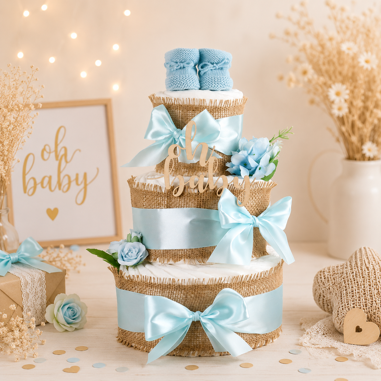 Windeltorte Alles Jute Blue