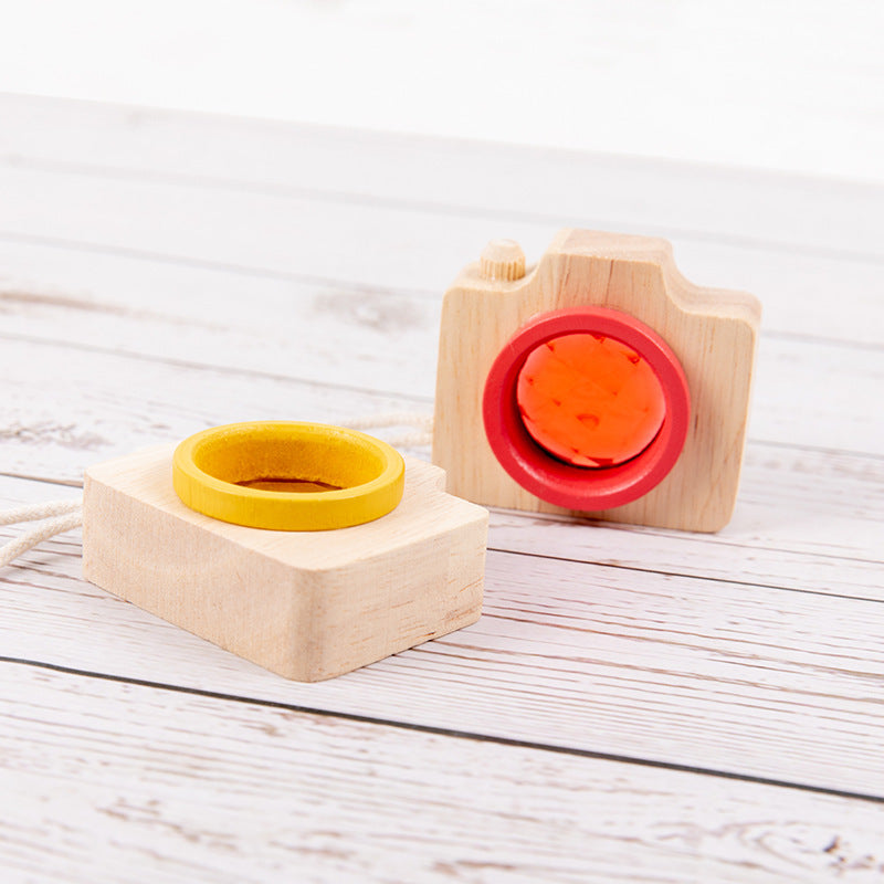 Hölzerne Mini Kamera für Kinder - Lernspielzeug & kreatives Geschenk