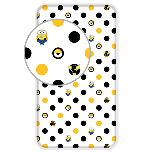 Minions Spannbettlaken - 90x200 cm Bettbezug Einzelbett Matratzenbezug