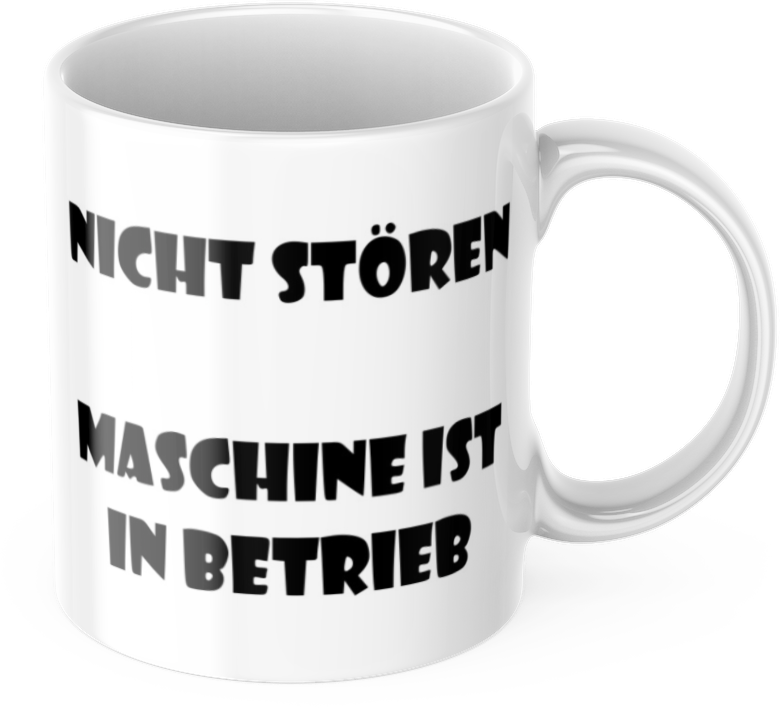 Lustige Kaffeetasse "Nicht Stören, Maschine Ist In Betrieb" Frühstück Morgen Arbeit Tasse Büro Geschenk
