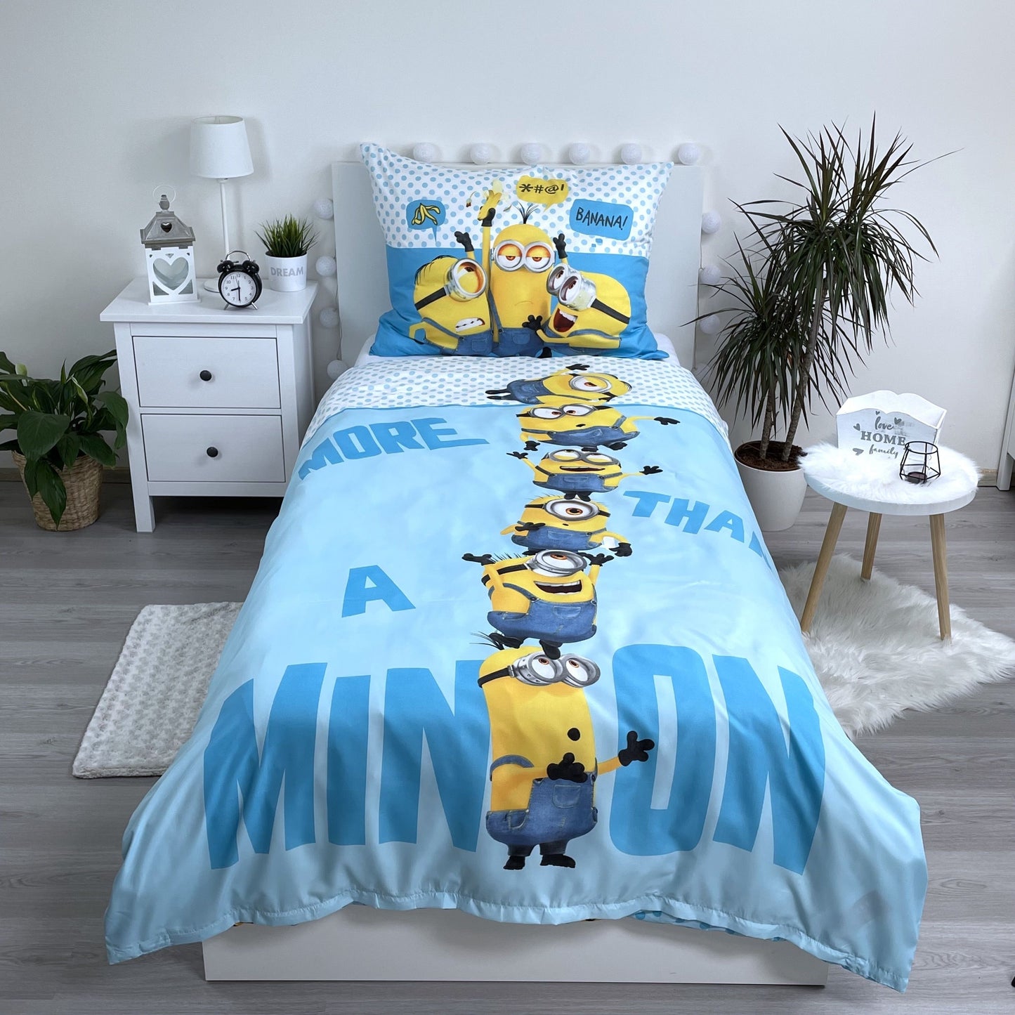 Minions Bettwäsche - 140x200 cm Kissen und Decke