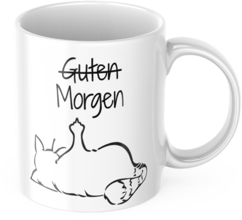 Lustige Kaffeetasse "Guten Morgen" Frühstück Arbeit Tasse Büro Geschenk