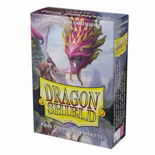 Dragon Shield Kartenhüllen Sleeves Japanische Größe Matte (60) Pink Diamond