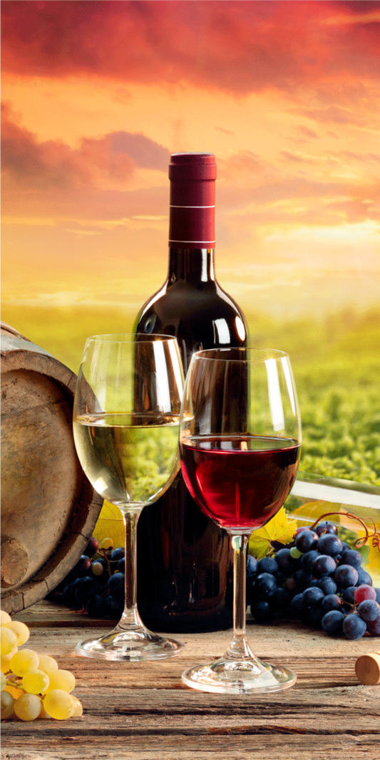 Wein Italien Handtuch Strand Rotwein Badetuch 70x140cm
