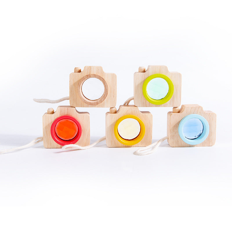 Hölzerne Mini Kamera für Kinder - Lernspielzeug & kreatives Geschenk