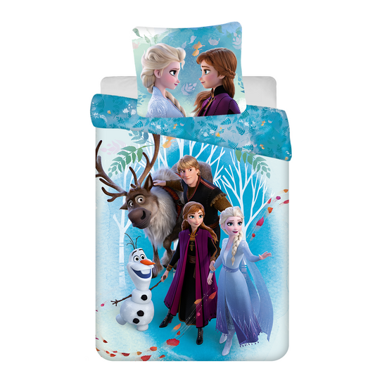 Frozen 2 Bettwäsche - weiche Baumwolle 160x200 cm Kissen und Decke