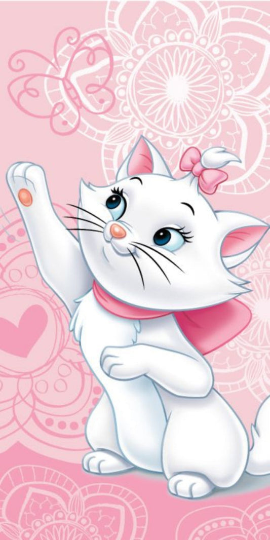 Aristocats Marie Handtuch Baumwolle Strand Badetuch 70x140cm