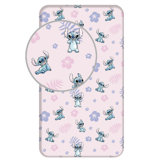 Stitch Spannbettlaken - 90x200 cm Bettbezug Einzelbett Matratzenbezug Lilo