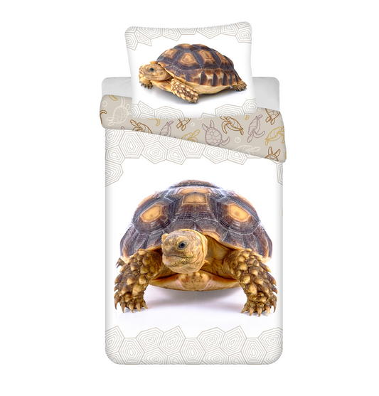 Schildkröte Bettwäsche - 140x200 cm weiche Baumwolle Kissen und Decke
