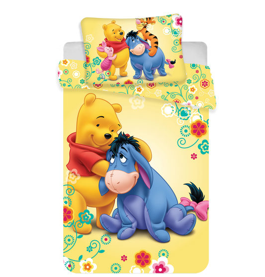 Winnie Puuh Kinder-Bettwäsche 100 x 135 cm - weiche Baumwolle