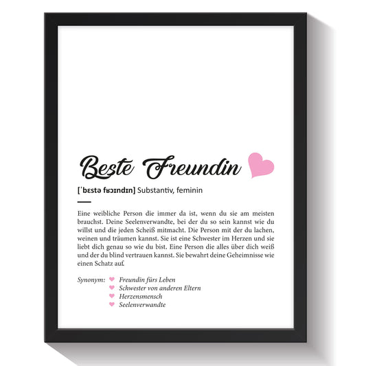 Definition Poster, Kunstdrucke & Worterklärung auf DIN A4 Premium-Foto-Papier