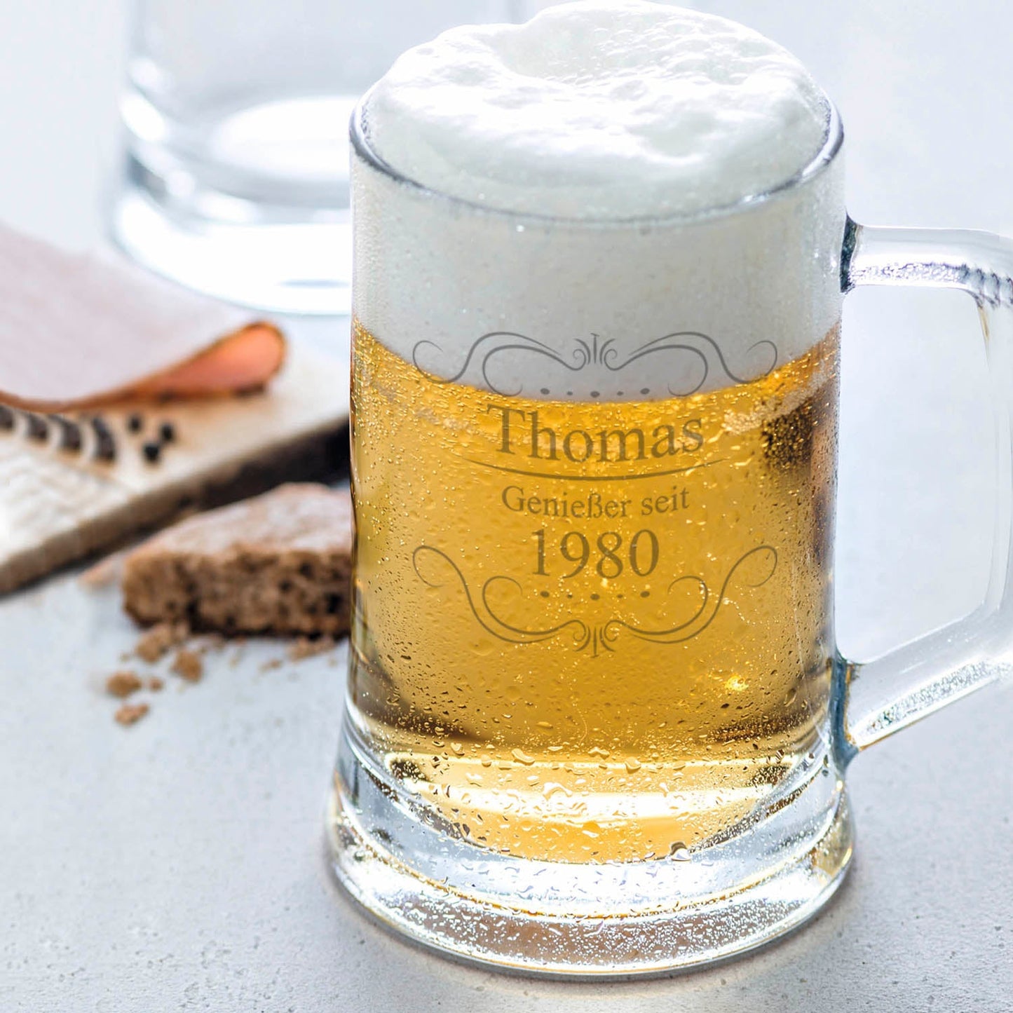 Montana Bierkrug mit Gravur "Biergenießer"