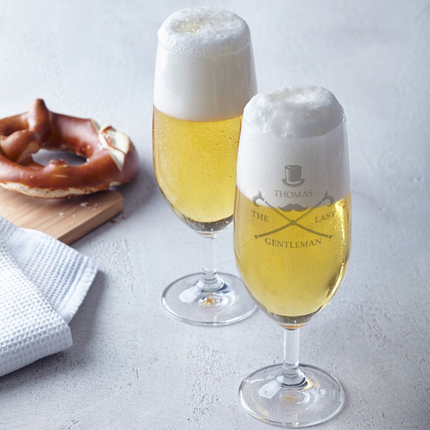 Leonardo Bierglas mit Gravur "The last gentleman" mit Namen