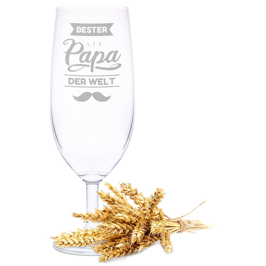 Leonardo Bierglas mit Gravur "Bester Papa der Welt V2"