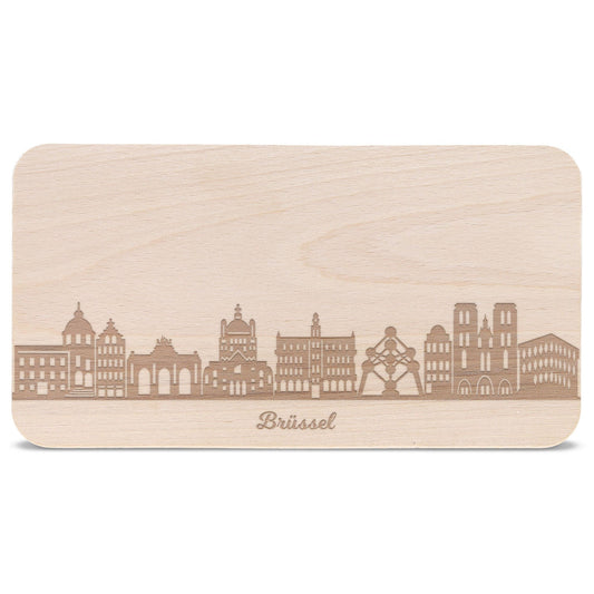 Frühstücksbrettchen Skyline Brüssel