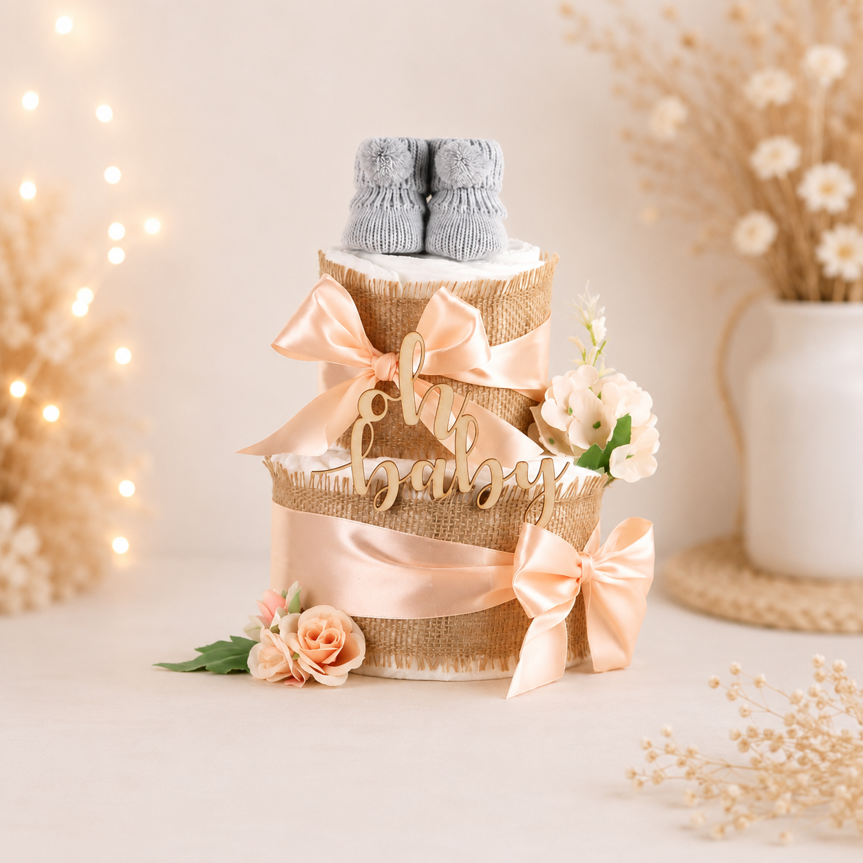 Windeltorte Alles Jute Apricot