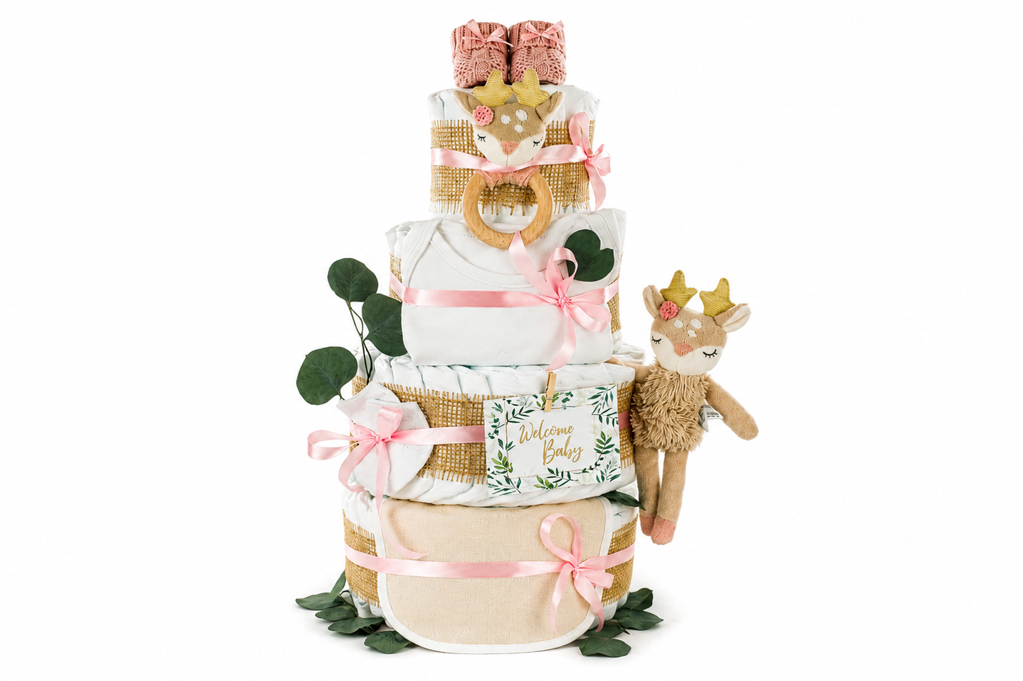 Windeltorte Reh Ella Rosa