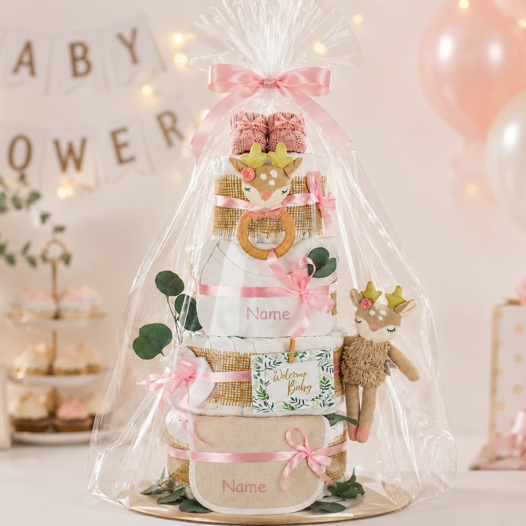 Windeltorte Reh Ella Rosa