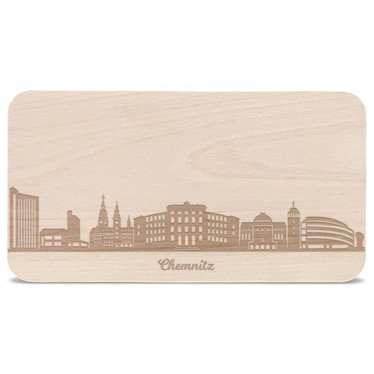 Frühstücksbrettchen Skyline Chemnitz