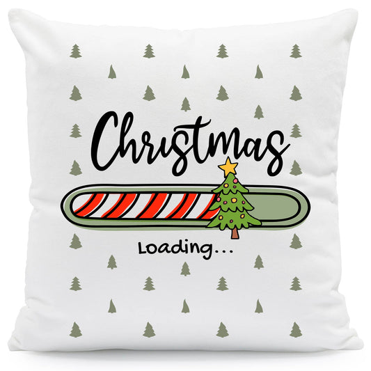 Kissen mit Weihnachtsmotiv - Christmas loading - Weihnachtsdeko - Geschenke für Frauen & Männer
