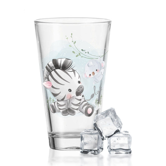 Leonardo Wasserglas mit UV-Druck "Zebra" - Für Kinder
