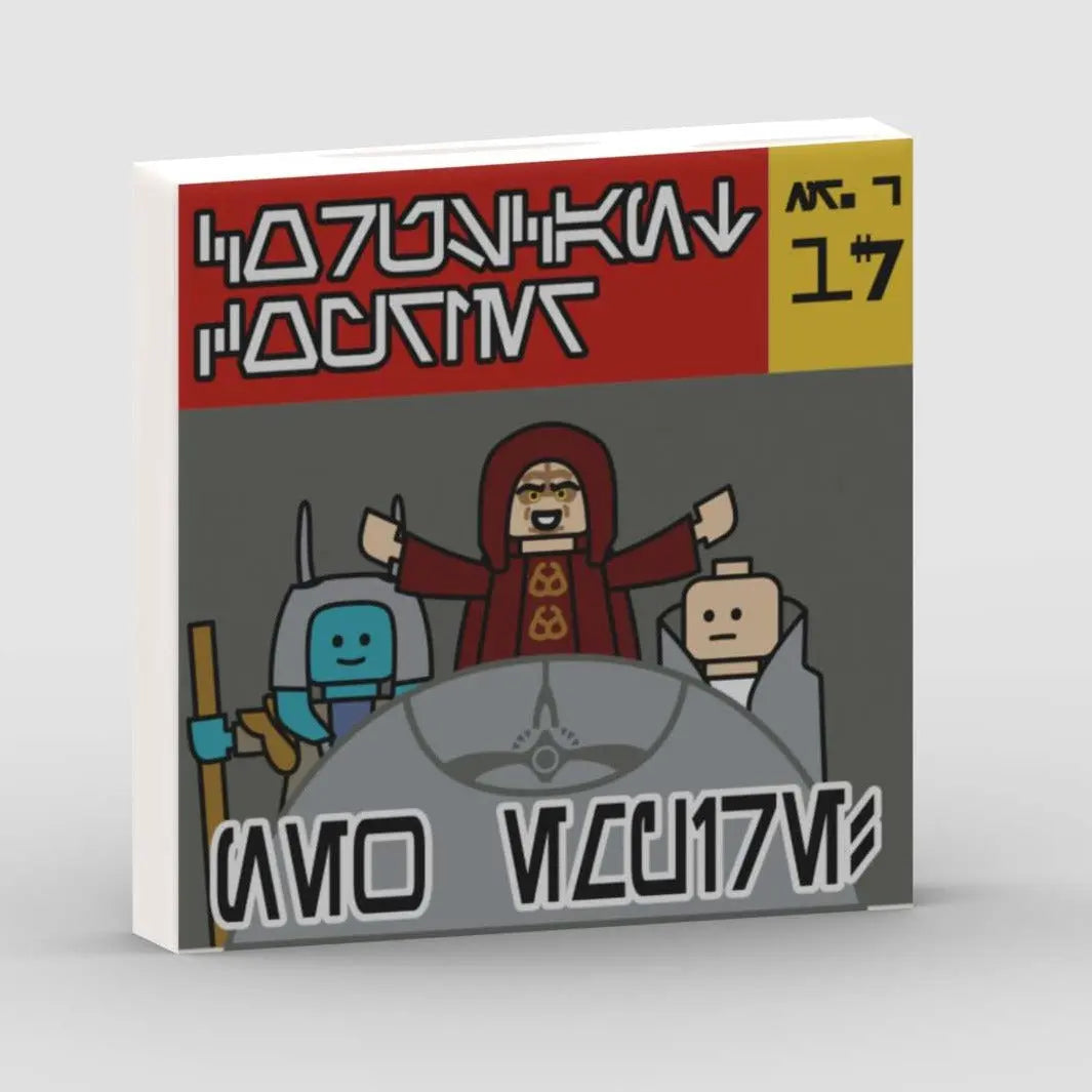 "Coruscant Courier" Tile 2x2 "NEW EMPIRE!"