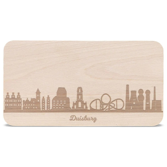 Frühstücksbrettchen Skyline Duisburg