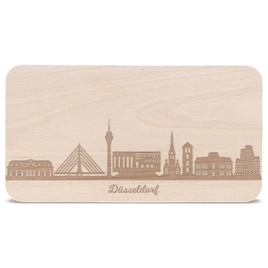 Frühstücksbrettchen Skyline Düsseldorf