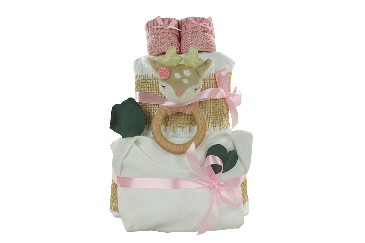 Personalisierbare Windeltorte REH ELLA Rosa