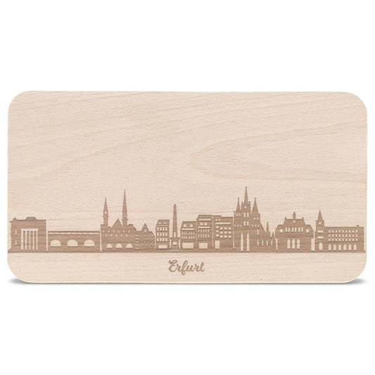 Frühstücksbrettchen Skyline Erfurt