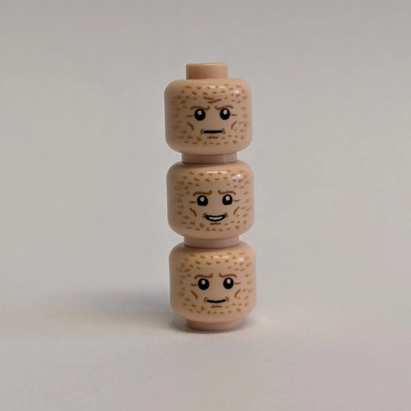 Custom LEGO® Minifiguren-Kopf-Pack – Comic / Mercenary-Style – unmasked