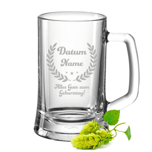 Montana Bierkrug mit Gravur "Geburtstagsbier"