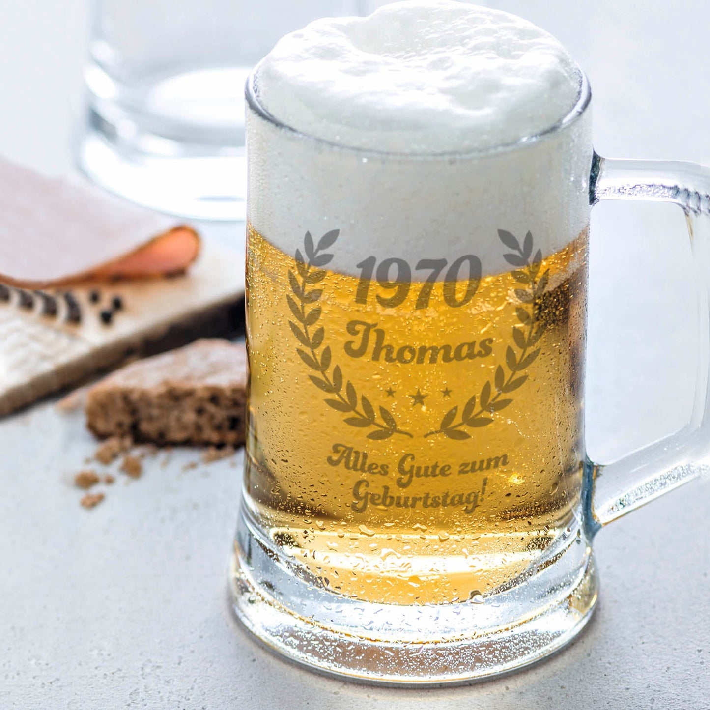 Montana Bierkrug mit Gravur "Geburtstagsbier"