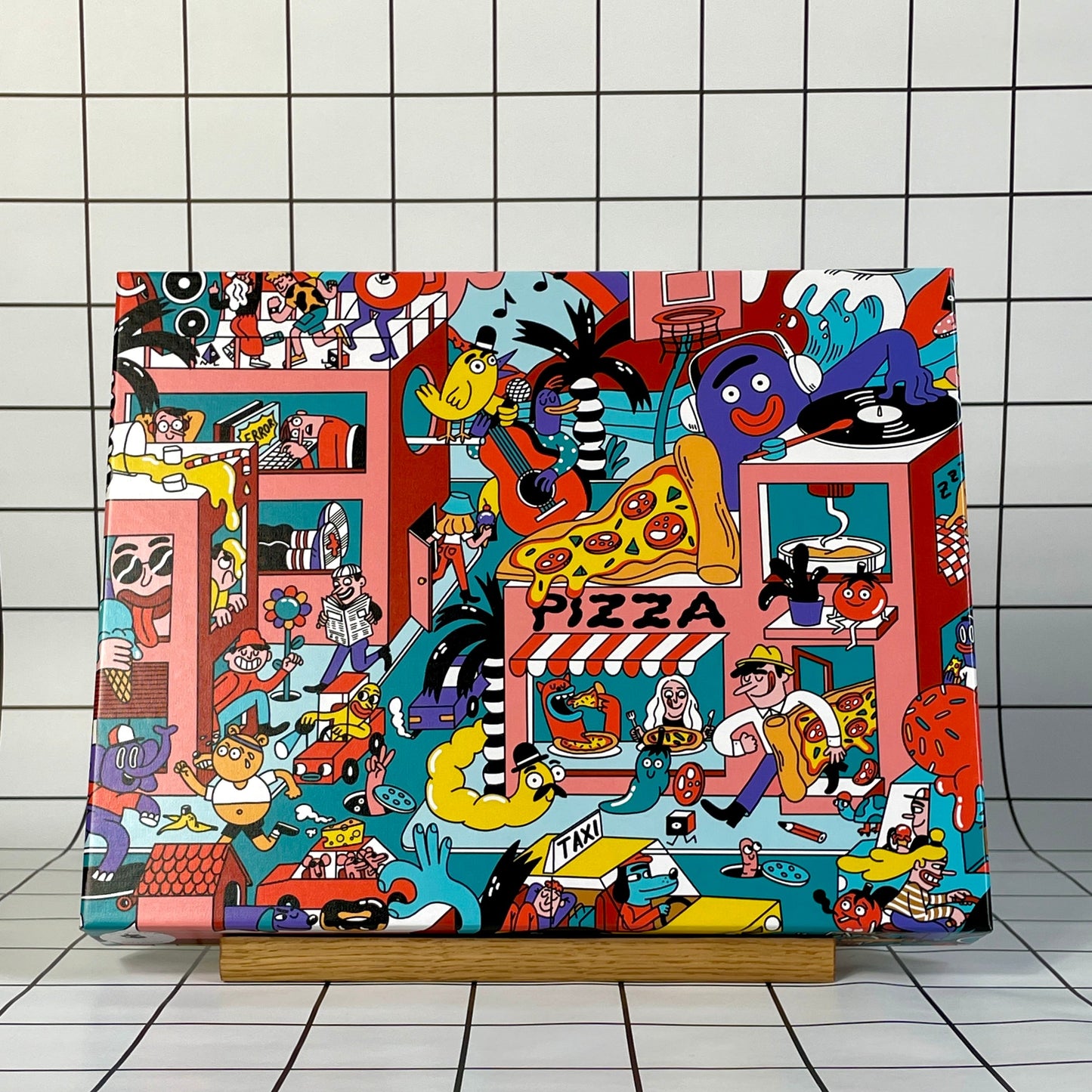 Puzzlekarton-Halter