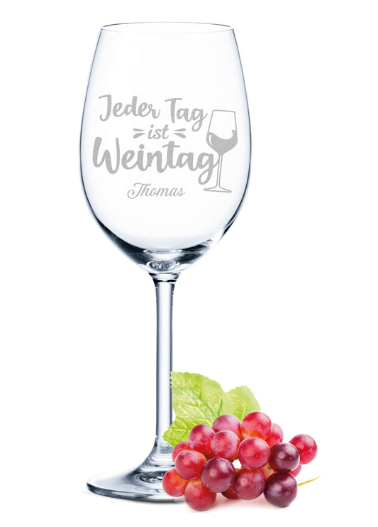 Leonardo Weinglas mit Gravur "Jeder Tag ist Weintag"