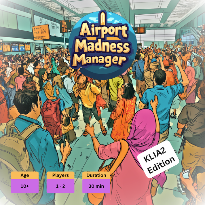 Airport Madness Manager board game - KLIA2 Edition