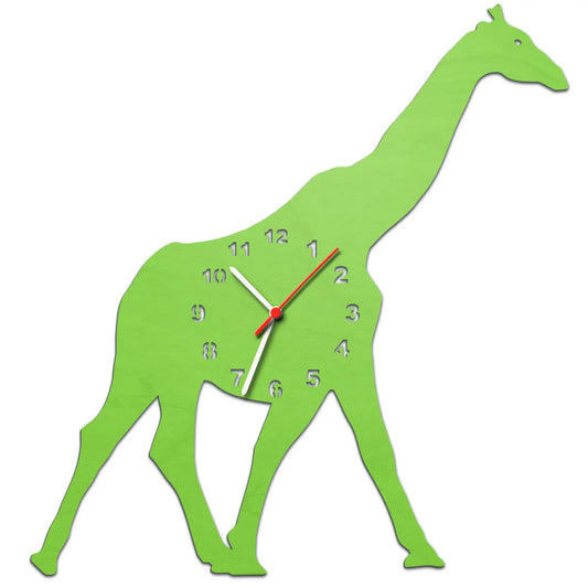 Kinder Wanduhr im Giraffen Design