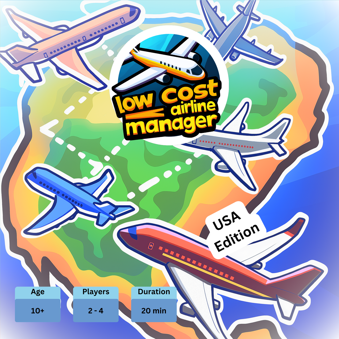 Low Cost Airlines Manager board game - USA Edition