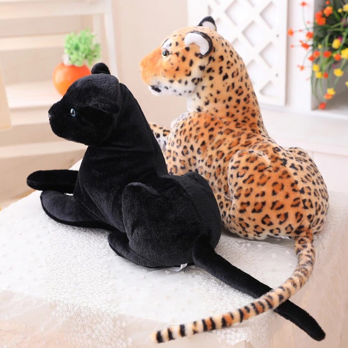 Leopard Kuscheltier - 26 cm Plüschtier Jaguar Stofftier
