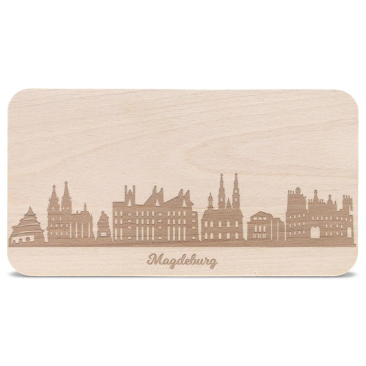 Frühstücksbrettchen Skyline Magdeburg