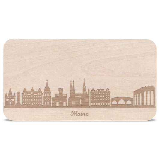 Frühstücksbrettchen Skyline Mainz