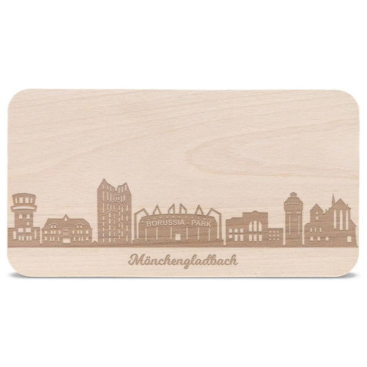 Frühstücksbrettchen Skyline Mönchengladbach
