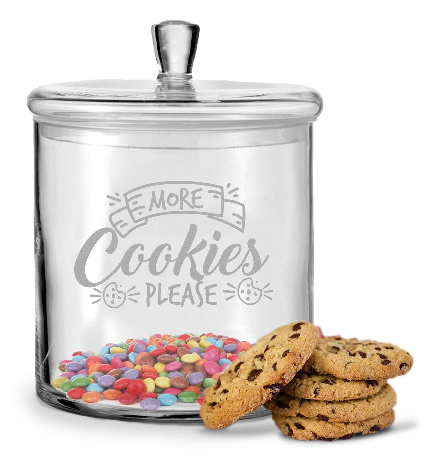 Leonardo Keksglas mit Gravur "More Cookies Please"