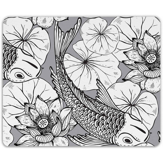 Bedrucktes Mousepad im Koi Design